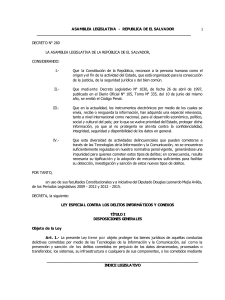 Ley Especial Contra Los Delitos Informaticos y Conexos