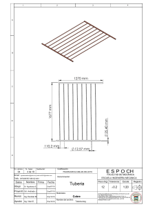 Plano de Tubería de Cobre - Ingeniería Mecánica