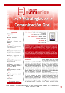 Las 7 Estrategias de la Comunicación Oral