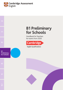 B1 Preliminary for Schools Handbook-2020