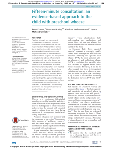04.03.19. (b) Evidence-Based Approach to the Child with Preschool Wheeze. ADCEP 2018