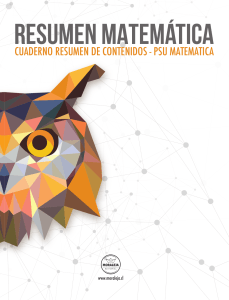 Resumen matemática editorial Moraleja (2018)