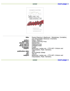 robert s. hatten-musical meaning in beethoven  markedness correlation and interpretation  advances in semiotics   1994 