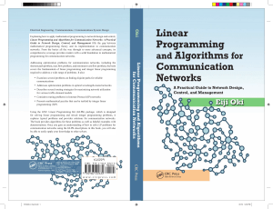 Eiji Oki-Linear programming and algorithms for communication networks   a practical guide to network design, control, and management-CRC Press ([2013])
