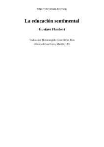 8. La educación sentimental autor Gustave Flaubert