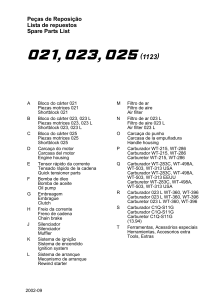 stihl motosierra 021 023 025