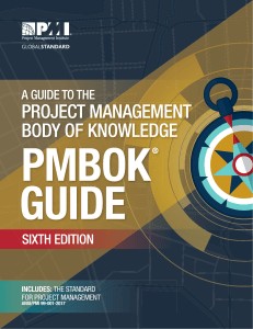 PMBOK v6 - PMI Project Management Body of Knowledge PMBoK