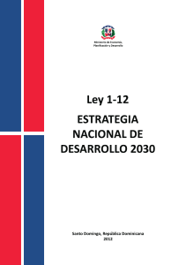 LEY 1-12 ESTRATEGIA NACIONAL DE DESARROLLO