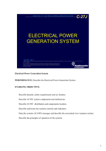 2400G01T00 AV - Electrical Power Generation System
