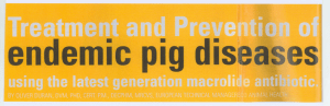 Treatment & prevention of endemic pig diseases