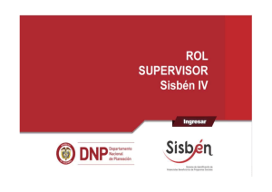 5.Rol Supervisor SisbenIV