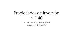 NIC 40 Propiedades de Inversion