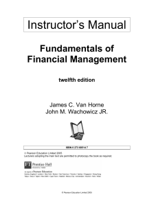 Fundamentals of financial management ins