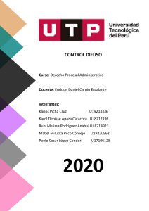 Control Difuso en la Constitución Peruana