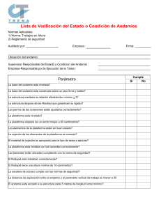 Checklist Verificación de Condición de Andamios