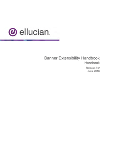 Banner Extensibility 9.2 Handbook