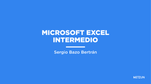 Microsoft excel intermedio M01