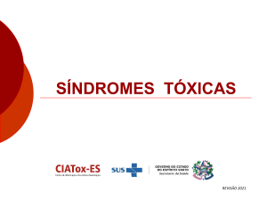 Síndromes Tóxicas CIATox-ES 2021