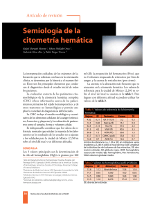 Semiología de la citometría hemática