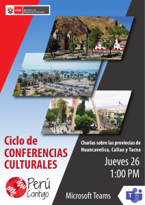 Conferencias Culturales 26 AGOSTO 2021