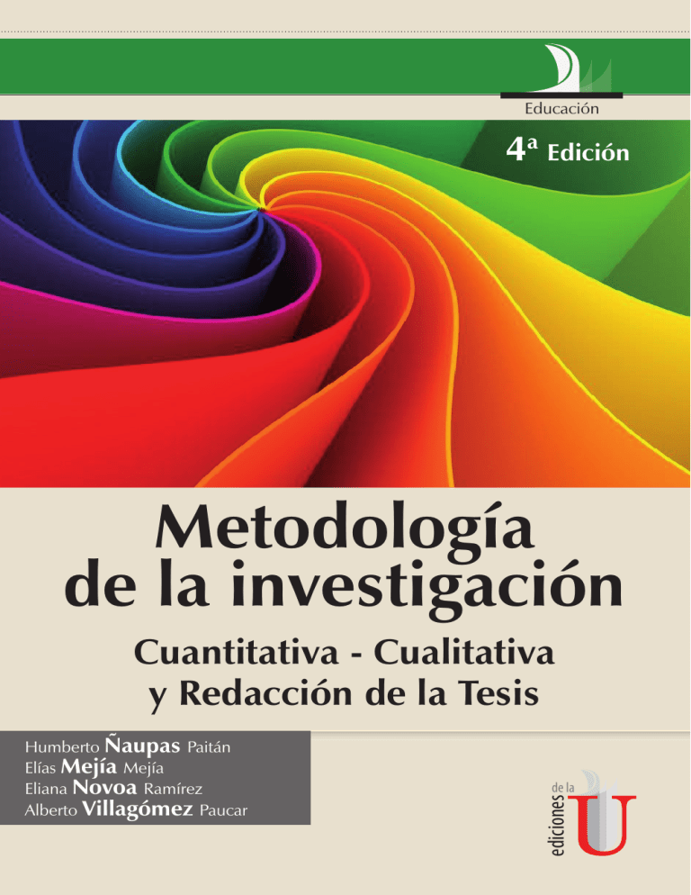 MasterTESIS Metodología De La Investigación Cuantitativa Cualitativa y Redacción de la