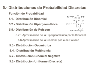 Distribuciones de Probabilidad Discretas