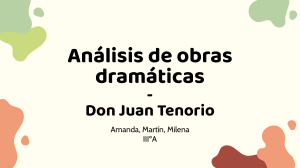 Análisis de obras dramáticas - Don Juan Tenorio
