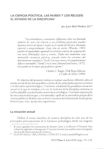 1 Abal Medina, J. (2000). La ciencia política, laasds nubes y los relojes