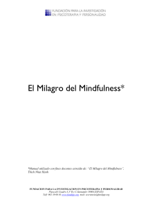 EL MILAGRO DEL MINDFULNESS