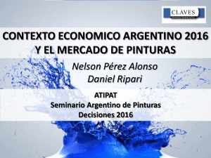 mercado argentino de pinturas 2016 Presentacion en ATIPAT