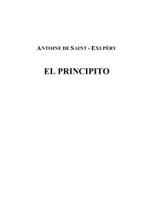 Libro - El Principito - ANTOINE DE SAINT - EXUPÉRY