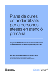 Plans-de-cures-estandarditzats atencio-primaria ARES