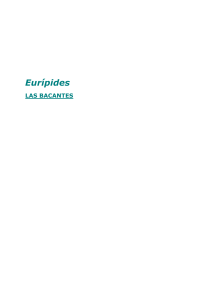 euripides - las bacantes
