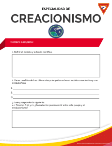 Cuadernillo- CREACIONISMO 1