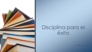 Disciplina para el éxito