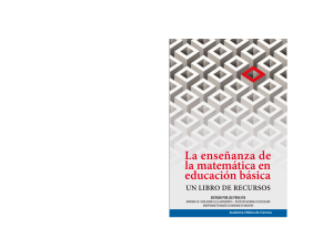 Yee, L.P. (2014) La enseñanza de la matemática en educación básica. Un libro de recursos