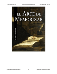 El arte de memorizar - Luis Sebastian Pascual