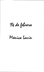14 de febrero - Monica Lavín
