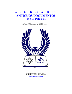 Antiguos Documentos Masonicos