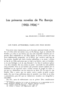 02 Las primeras novelas de Pio Baroja