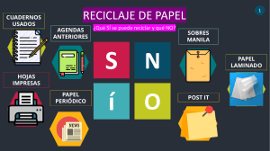 Infografías sobre el reciclaje del papel