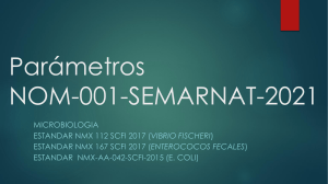Parámetros NOM-001-SEMARNAT-2021 LAB-MB