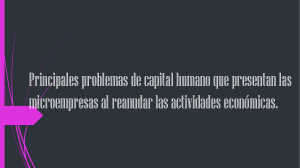 Principales problemas de capital humano que presentan las