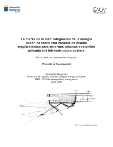 La fuerza de la mar integrada a los entornos urbanos como otra variable de diseño sostenible aplicada a la infraestructura costera
