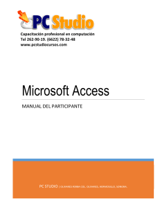 Microsoft Access 2016 Manual en Espanol