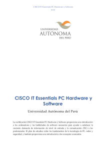 CISCO IT ESSENTIALS PC HARDWARE  Y SOFTWARE