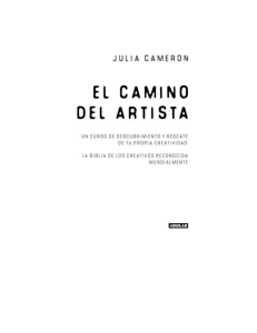 EL CAMINO DEL ARTISTA - Julia Cameron