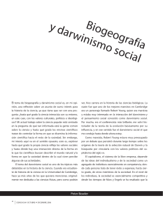 Bowler (2006) - Biogeografía y darwinismo social