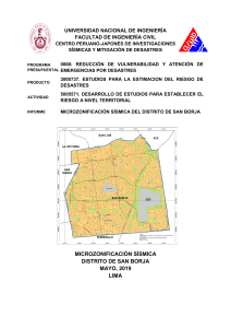 Informe Microzonificación Sísmica San-Borja