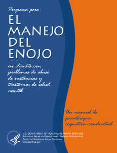 Anger Management Cognitive Behavioral Therapy Manual Spanish version